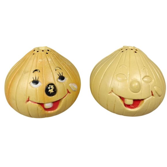 Vintage 1980 Holt Howard Style Onion Head Refrigerator Baking Soda Holders - Picture 1 of 6